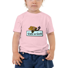 Load image into Gallery viewer, Cute As Geck Toddler Short Sleeve Tee